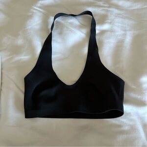 Black Halter Sports Bra